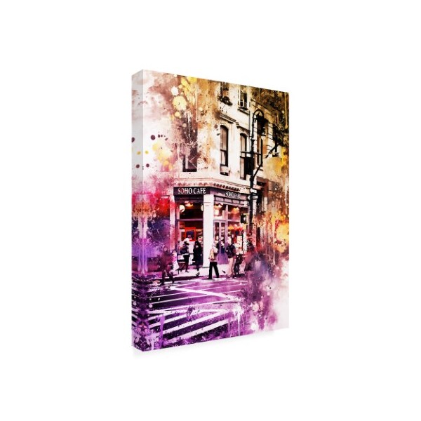 Philippe Hugonnard 'NYC Watercolor Collection - Soho Cafe' Canvas Art,16x24